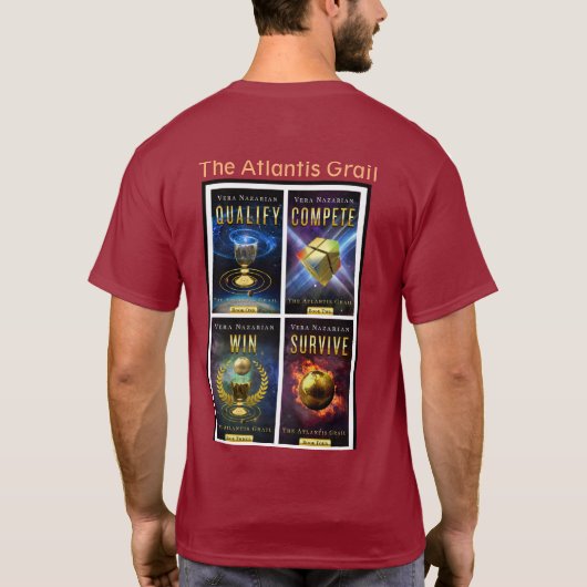 The Atlantis Grail - Gold Series Logo 2 T-Shirt (Rückseite)