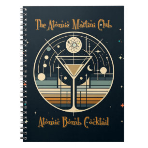 The Atomic Martini Club Atombomb-Cocktail Notizblock