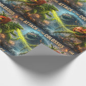 The attack of the Colossus mutant veggie bulk mat  Geschenkpapier (Ecke)