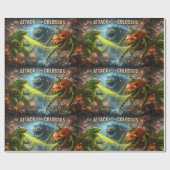 The attack of the Colossus mutant veggie mat wrapp Geschenkpapier (Flach)
