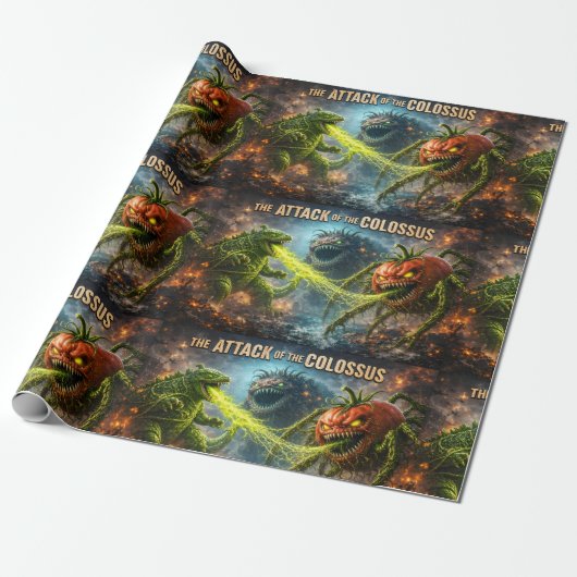 The attack of the Colossus mutant veggie mat wrapp Geschenkpapier (Ungerollt)