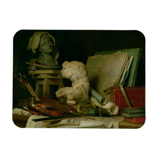 The Attributes of the Arts, 1769 (Öl auf Leinwand) Magnet (Horizontal)