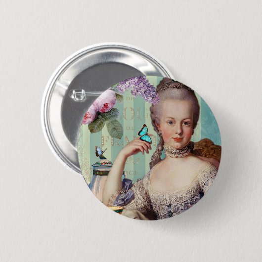 Thé Au kleines Trianon Button (Vorne & Hinten)