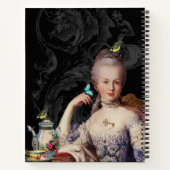 Thé au Petit Trianon French noir    PersonalizedNo Notizblock (Rückseite)