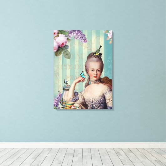 Thé au Petit Trianon Leinwanddruck (Insitu (Holzboden))
