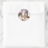 Thé au Petit Trianon - Rose - Alt-Design Runder Aufkleber (Tasche)