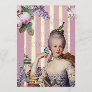 Thé au Petit Trianon - Rose - Einladung