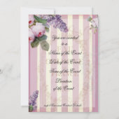 Thé au Petit Trianon - Rose Einladung (Rückseite)