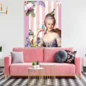 Thé au Petit Trianon - Rose Leinwanddruck (Insitu (Wohnzimmer))