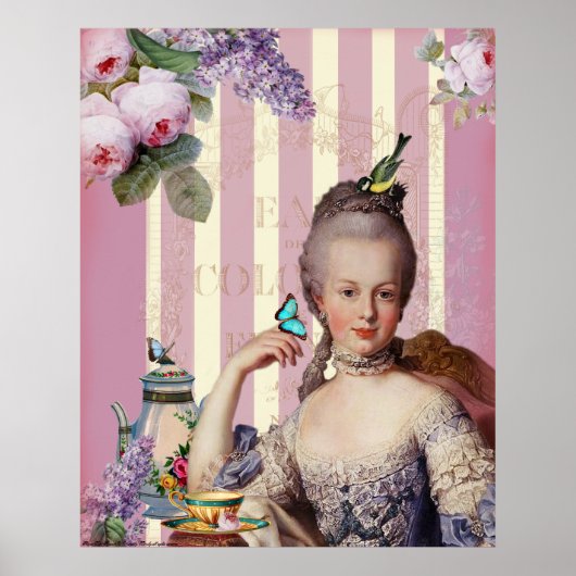 Thé au Petit Trianon - Rose Poster (Vorne)