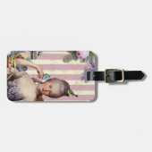 Thé au Petit Trianon, Rose und Elfenbein Gepäckanhänger (Vorderseite horizontal)