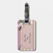 Thé au Petit Trianon, Rose und Elfenbein Gepäckanhänger (Rückseite vertikal)