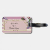 Thé au Petit Trianon, Rose und Elfenbein Gepäckanhänger (Rückseite horizontal)