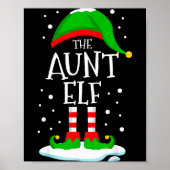 The Aunt Elf Christmas Family Matching Xmas Auntie Poster (Vorne)