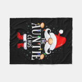 The Auntie Claus Christmas Matching Pajama Fleecedecke (Vorderseite (Horizontal))