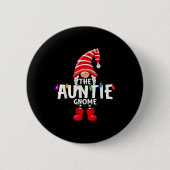The Auntie Gnome Christmas Matching Pajama  Button (Vorderseite)