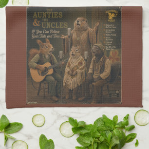 The Aunties & the Uncles Album: eine Parodie Geschirrtuch