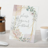 The Aureate Frame Floral Greenery Wedding  Sockelschild (In SItu)