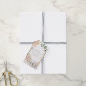 The Aureate Frame Mauve Floral Greenery Wedding  Geschenkanhänger (Mit Garn)