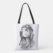 The Aviator: Marble Retriever Pet Tote Bag Tasche (Rückseite)