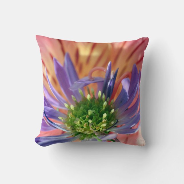 The Awakening Flower Throw Pillow Kissen (Vorderseite)