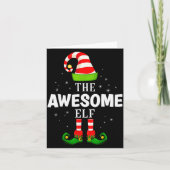 The Awesome Elf Christmas Pjs Matching Pajama Karte (Vorderseite)