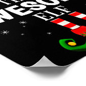 The Awesome Elf Christmas Pjs Matching Pajama  Poster (Ecke)