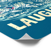 The B Are Laughing Funny Fishing Design  Poster (Ecke)