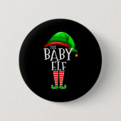 The Baby Elf Group Matching Family Christmas Button (Vorderseite)