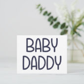 The Baby Mama Baby Daddy (d.h. Vater) Postkarte (Stehend Vorderseite)
