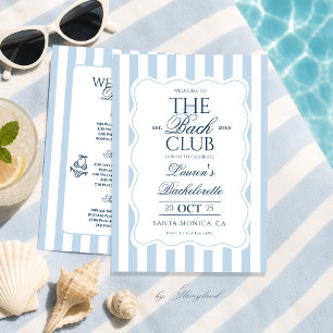 The Bach Club Junggesellinnen-Abschied Einladung