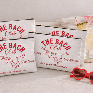 The Bach Club Makeup Bags | Beach Bachelorette  Zubehörtasche