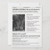 The Bachelorette Newspaper Last Toast On The Coast Einladung (Rückseite)