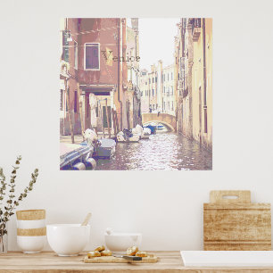 The Back Streets of Venice Travel Style  Poster