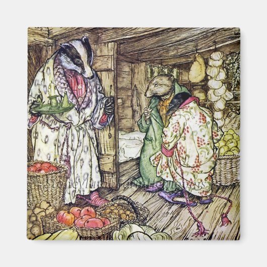 "The Badger's House" von Arthur Rackham Magnet (Vorne)