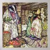 "The Badger's House" von Arthur Rackham Poster (Vorne)