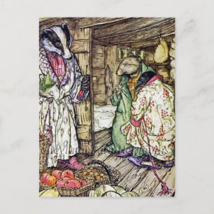 "The Badger's House" von Arthur Rackham Postkarte