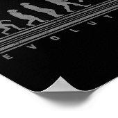 The Badminton Evolutions Retro Shuttle Herren Badm Poster (Ecke)