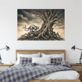 The Bakeneko Under Gnarled Branches Leinwanddruck (Insitu (Schlafzimmer))