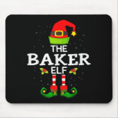 The Baker Elf Christmas Family Matching Pajama Mousepad (Vorne)