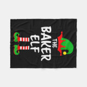 The Baker Elf Matching Family Christmas Fleecedecke (Vorderseite (Horizontal))