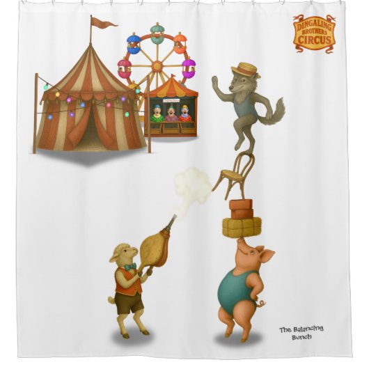 The Balancing Bunch Duschvorhang (Vorderseite)