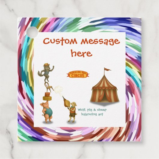 The Balancing Bunch Geschenkanhänger (Vorderseite)