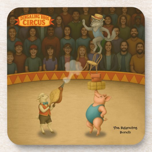 The Balancing Bunch Getränkeuntersetzer (Vorderseite)