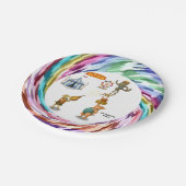 The Balancing Bunch Pappteller (Schrägansicht)