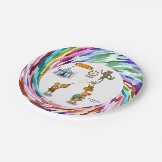 The Balancing Bunch Pappteller (Schrägansicht)