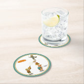 The Balancing Bunch Runder Pappuntersetzer (Vor Ort)