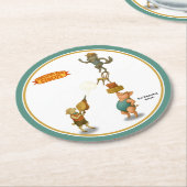 The Balancing Bunch Runder Pappuntersetzer (Angewinkelt)