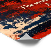 The Bald Eagle’s Gaze Patriot Art Poster (Ecke)