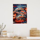 The Bald Eagle’s Gaze Patriot Art Poster (Küche)